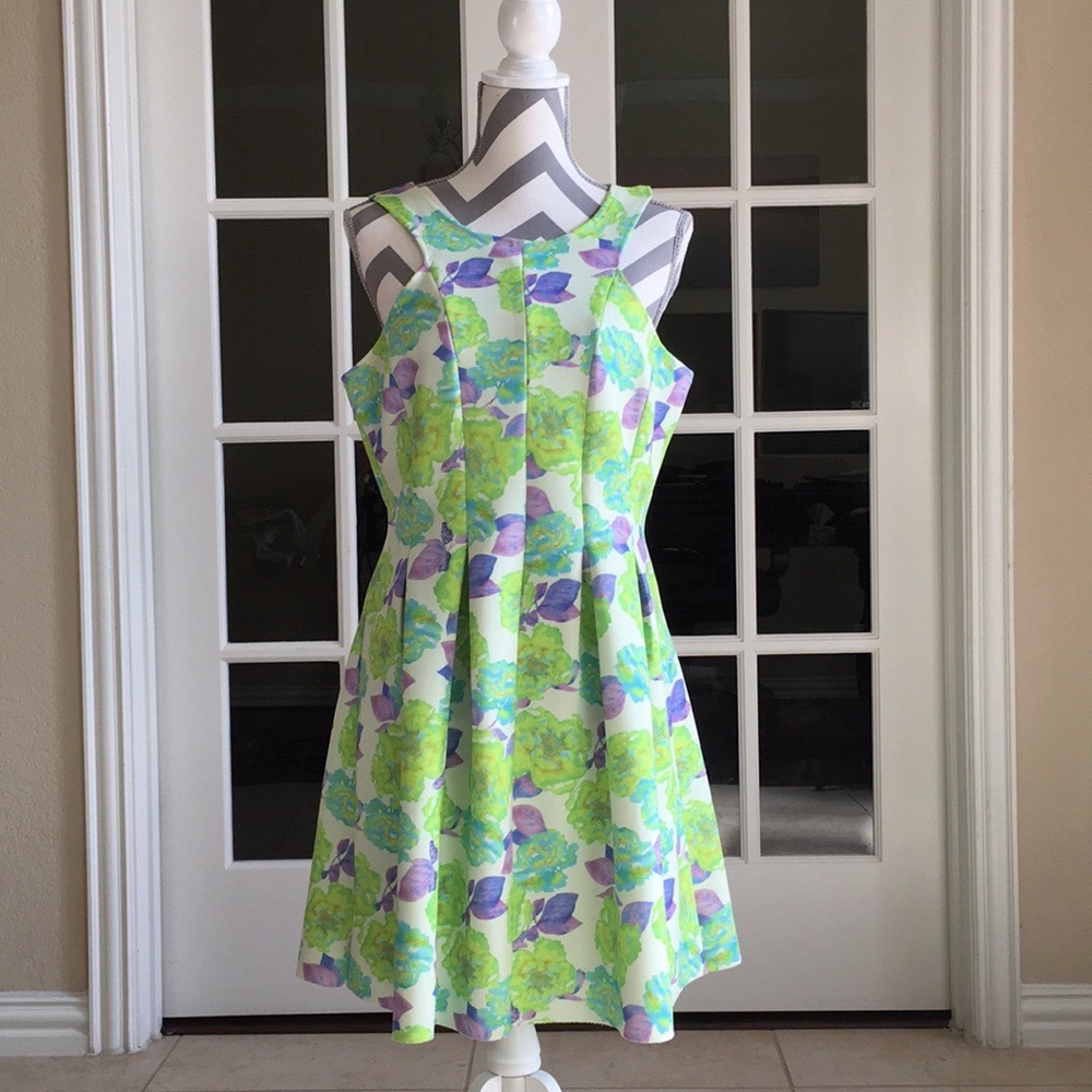 Gianni Binni Floral fit & Flare Dress